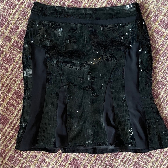 Club Monaco Black Sequin Pencil Skirt - Picture 1 of 2